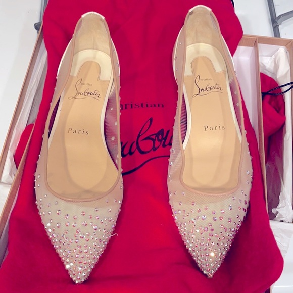 Christian Louboutin Shoes - Worn once! ✨✨SWAROVSKI Christian Louboutin Strass